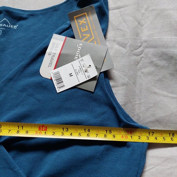 NWT Eddie Bauer Blue Lily Travel Dress (Size M) - Picture 9 of 9